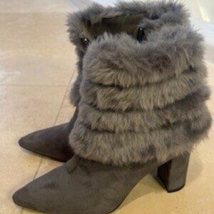 Lauren Lorraine Suede Booties, NWOT, Size 8.5